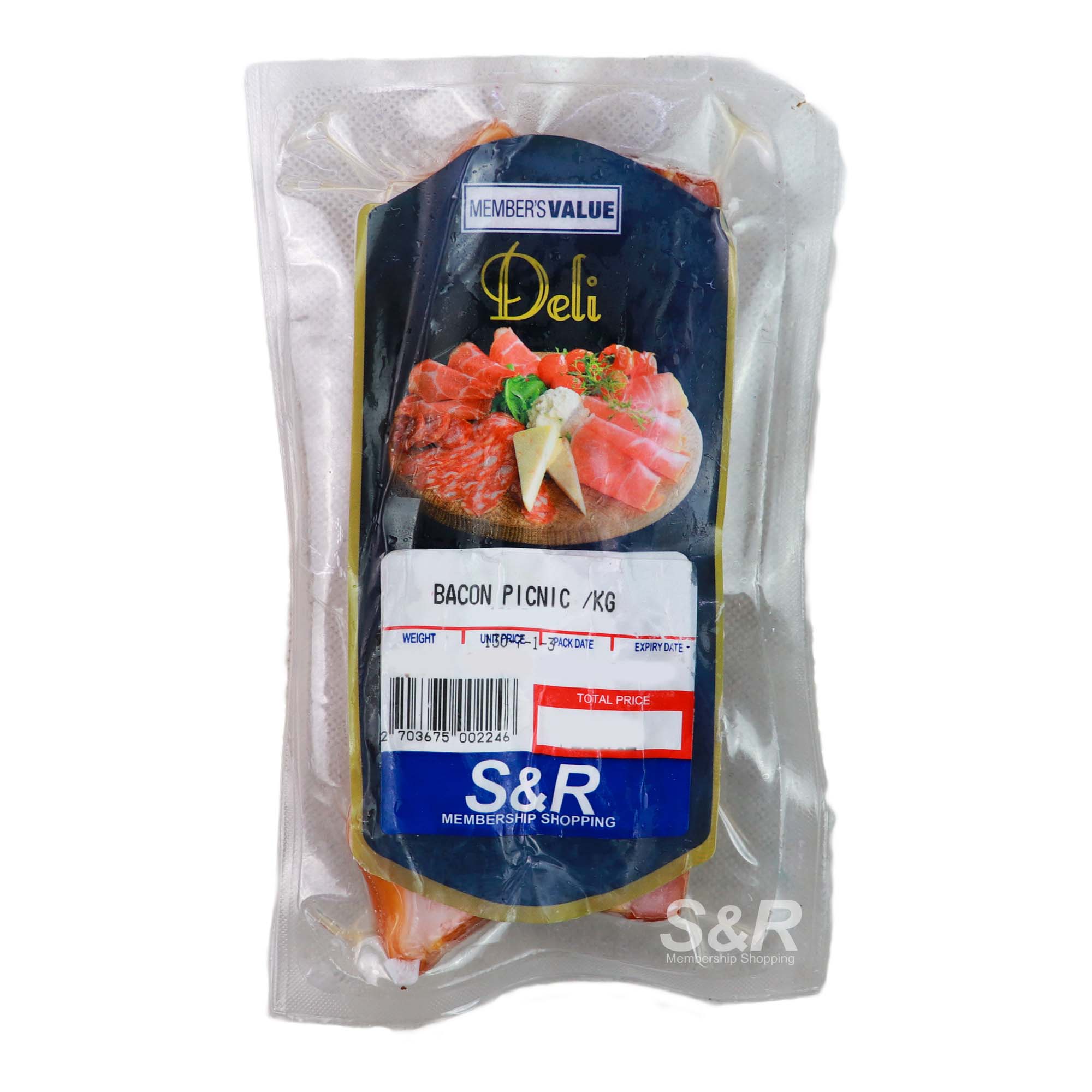 Member's Value Deli Picnic Bacon approx. 1kg Member's Value Deli Picnic Bacon approx. 1kg
